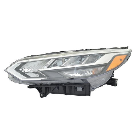 For Nissan Sentra 2020 21 22 2023 w/o MIDNIGHT SPECIAL Pkg/ w/o Premium Pkg/ 2022 2023 w/ MIDNIGHT SPECIAL Pkg Headlight LED Reflector Passenger Side CAPA Certified 26010-6LB5A NI2503277C
