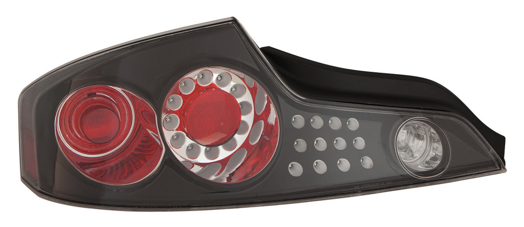 For Infiniti G35 Coupe 2003 04 2005 Tail Light CLEAR LENS Black Bezel SET  IN2811106