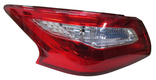 For Nissan Altima Sedan 2018 Tail Light Outer w/o SMOKE LENS Driver Side CAPA Certified 26555-9HU0A NI2804112C