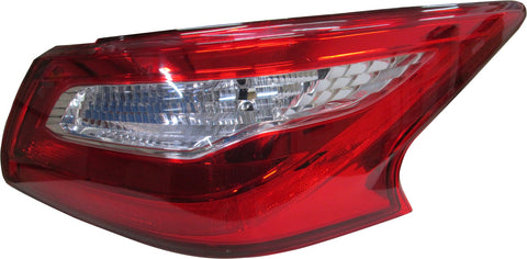 For Nissan Altima Sedan 2018 Tail Light Outer w/o SMOKE LENS Passenger Side CAPA Certified 26550-9HU0A NI2805112C