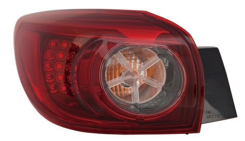 For Mazda 3 HB 2014 15 16 17 2018 Tail Light Outer LED SMOKE Driver Side CAPA Certified BHP2-51-160C MA2804116C
