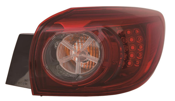 For Mazda 3 HB 2014 15 16 17 2018 Tail Light Outer LED SMOKE Passenger Side CAPA Certified BHP2-51-150C MA2805116C