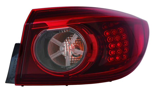 For Mazda 3 Sedan TO 3/ 31/ 2014 15 16 17 2018 Tail Light LED SMOKE Outer Passenger Side BHN2-51-150E MA2805114
