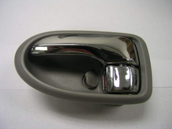 For Mazda MPV Van ES/ Lexus 2000 01 02 03 04 05 2006 Front Inside Door Handle Driver Side Gray BASE w/ Chrome Lever LC6359330C72 MA1352107