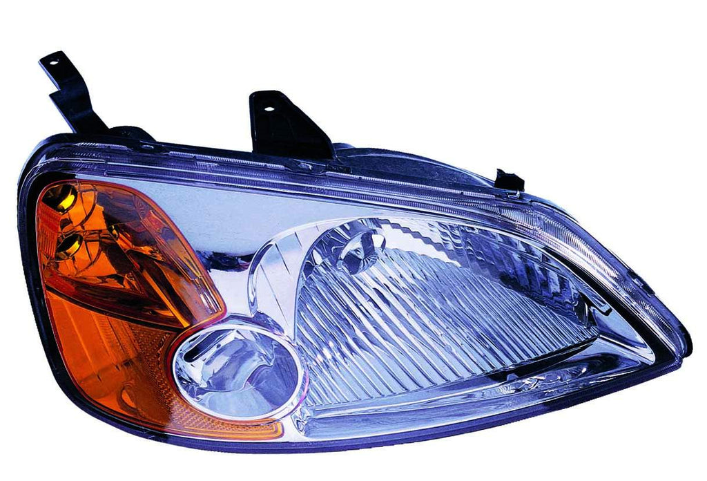 For Honda Civic Sedan 2001 02 2003/ Hybrid 2003 Headlight Passenger Side CAPA Certified 33101-S5A-A01 HO2503116C