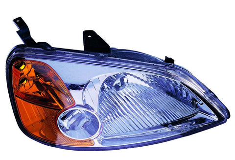 For Honda Civic Sedan 2001 02 2003/ Hybrid 2003 Headlight Passenger Side CAPA Certified 33101-S5A-A01 HO2503116C