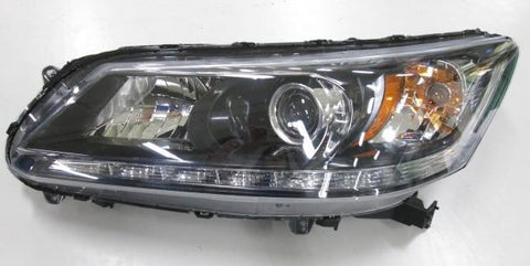 For Honda Accord Sedan 2013 14 2015 Headlight w/ LED DRL Halogen EX-L/ Touring V6 3.5L Engine Driver Side 33150T2AA21 HO2502156