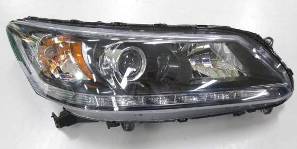For Honda Accord Sedan 2013 2014 Headlight w/ LED DRL Halogen EX-L/ Touring 3.5L Engine Passenger Side CAPA Certified 33100-T2A-A11(13) HO2503156C