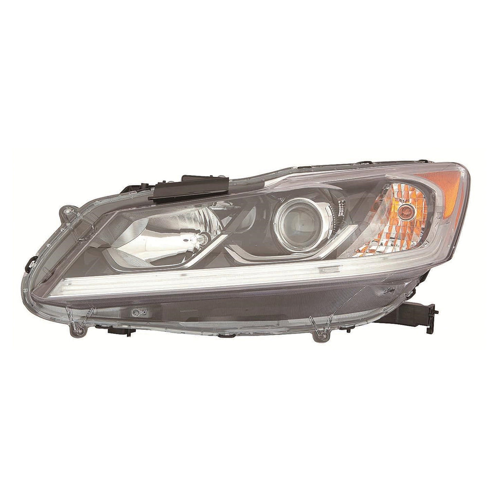 For Honda Accord Sedan 2016 2017 Headlight Halogen w/o LED DRL Lexus Driver Side CAPA Certified 33150-T2A-A61 HO2502168C