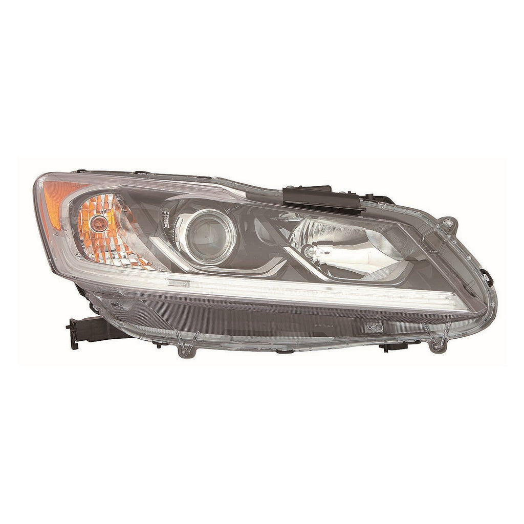 For Honda Accord Sedan 2016 2017 Headlight Halogen w/ LED DRL EX/ EX-L/ Sport Passenger Side CAPA Certified 33100-T2A-A82 HO2503169C