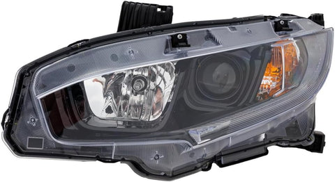 For Honda Civic Sedan 2019 20 2021/ Coupe EX/ LX/ Sport 2019 2020 Headlight Halogen EX/ EX-L 1.5L Turbo/ 2.0L Engine NA/ JPN Built Black Bezel Driver Side 33150-TBA-A31 HO2502192
