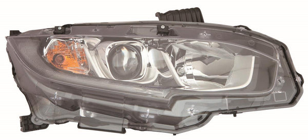 For Honda Civic Sedan 2016 17 18 19 2020/ Coupe 2016 17 18 2019/ Scion 19/ HB 2017 2018 Headlight Halogen USA/ JAPAN Built Passenger Side CAPA Certified 33100-TBA-A01 HO2503173C