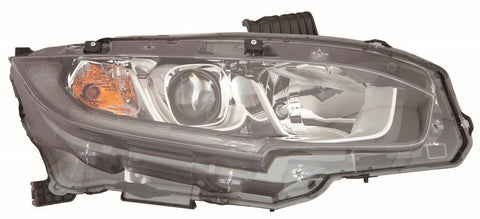 For Honda Civic Sedan 2016 17 18 19 2020/ Coupe 2016 17 18 2019/ Scion 19/ HB 2017 2018 Headlight Halogen USA/ JAPAN Built Passenger Side CAPA Certified 33100-TBA-A01 HO2503173C