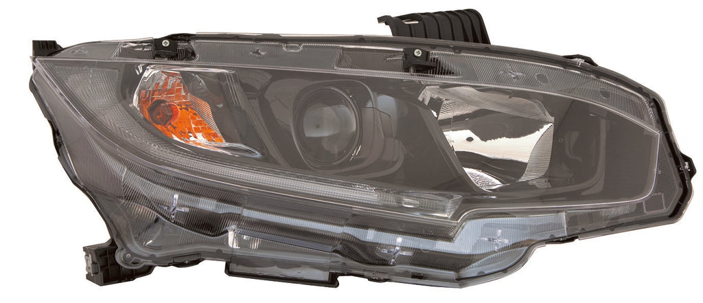 For Honda Civic Sedan 2018 Headlight Halogen 1.5L Turbo Engine JPN Built Passenger Side 33100-TEG-A01 HO2503198