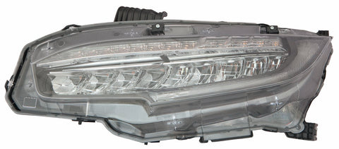 For Honda Civic Sedan/ Coupe 2016 17 18 2019 SI/ HB/-R 2017 18 19 20 2021 Headlight FULL LED Driver Side CAPA Certified 33150-TBA-A11 HO2502176C