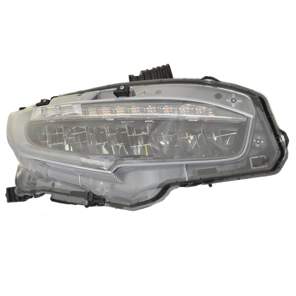 For Honda Civic Sedan/ Coupe/ HB 2019 Headlight FULL LED SI/ Touring NA Built Passenger Side 06331-TBA-305 HO2503195