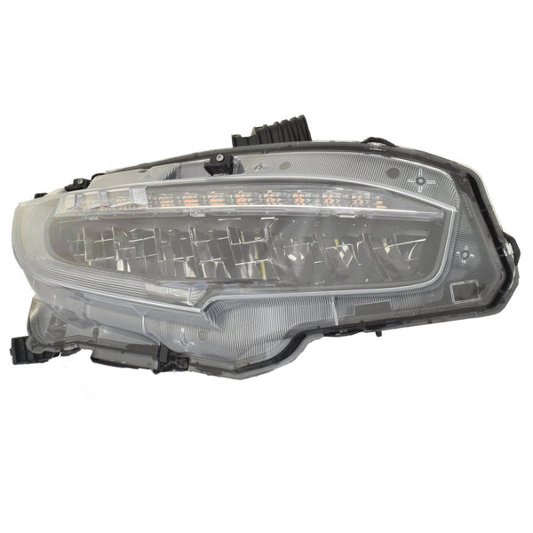 For Honda Civic Sedan/ Coupe/ HB 2019 Headlight FULL LED SI/ Touring NA Built Passenger Side 06331-TBA-305 HO2503195