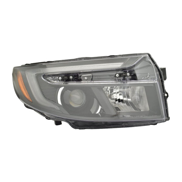 For Honda Ridgeline 2021 22 23 24 2025/ Passport 2022 23 24 2025 Headlight LED RTL-E/ Black/ Touring/ TRAILSport 7 PIN Passenger Side 33100-T6Z-A11 HO2503207