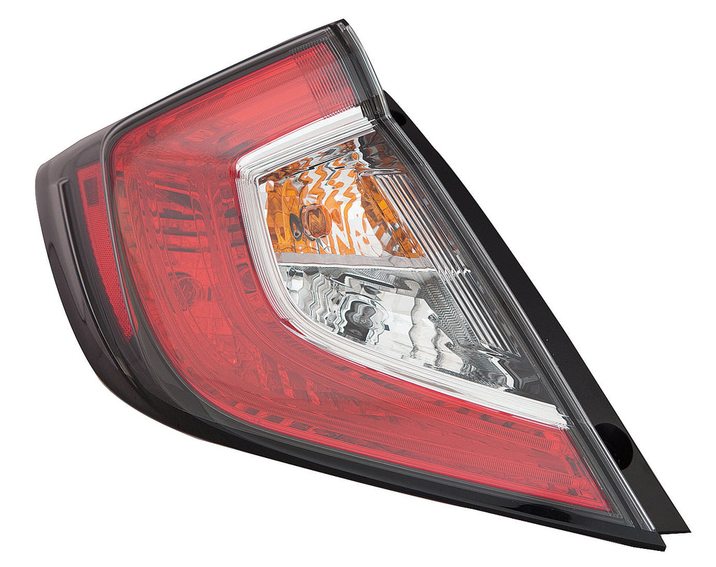 For Honda Civic HB 2017 18 19 20 2021/ R 2017 18 19 20 2021 Tail Light Outer Driver Side CAPA Certified 33550-TGG-A02 HO2804116C
