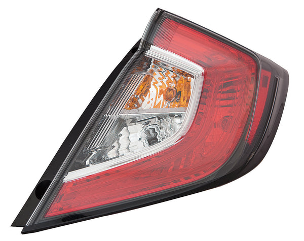 For Honda Civic HB 2017 18 19 20 2021/ R 2017 18 19 20 2021 Tail Light Outer Passenger Side CAPA Certified 33500-TGG-A02 HO2805116C
