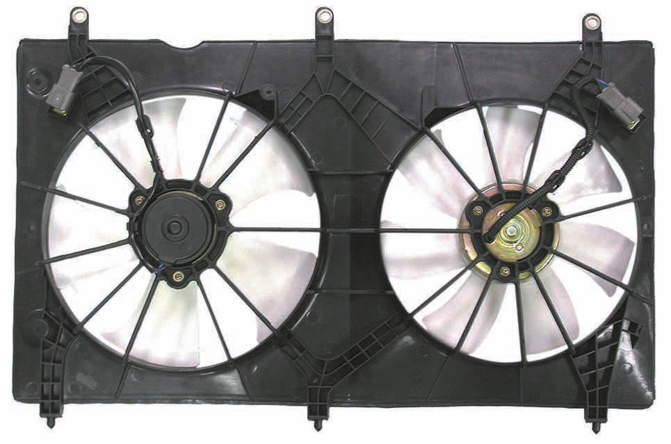 For Honda Accord Coupe 2003 04 05 2006/ Sedan 2003 04 05 06 2007 Radiator A/C Fan 4CYL (VALEO BRAND) R:38616-RAA-A02 L:19030-RAA-A02+R:38611-RAA-A02 L: HO3115134