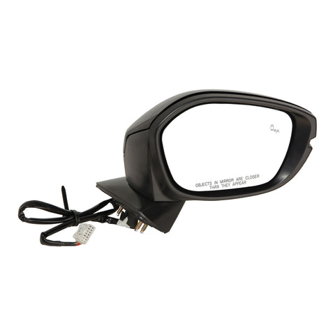 For Honda CIVIC Sedan/ HB 2022-2023 Mirror Manual-FLDING Power Heated w/ Signal w/ Blind Detect Touring/ Sport Touring CRYSTAL BLACK Passenger Side(Paint-to-Match) 76208-T20-A31 +혻76201-T20-A31ZF HO1321352