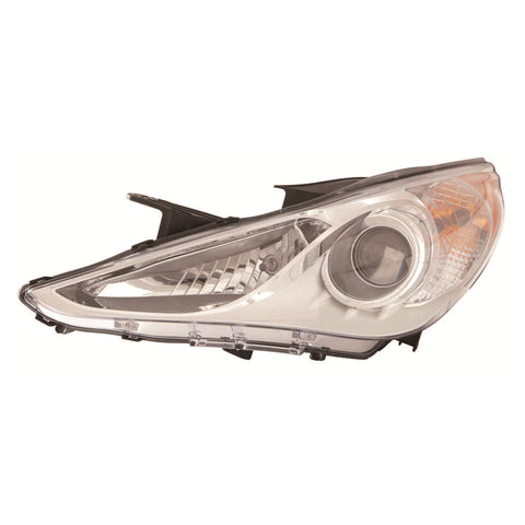 For Hyundai Sonata 2011 12 13 2014 Headlight Halogen GLS 1 (WHITE Bezel) Driver Side CAPA Certified 92101-3Q000 HY2502159C