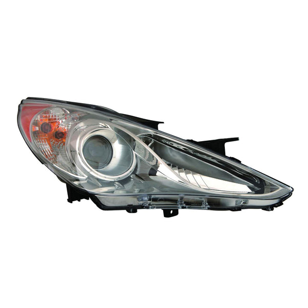 For Hyundai Sonata 2011 12 13 2014 Headlight Halogen Limited/ SE.TYPE2(Chrome Bezel) Passenger Side CAPA Certified 92102-3Q100 HY2503157C