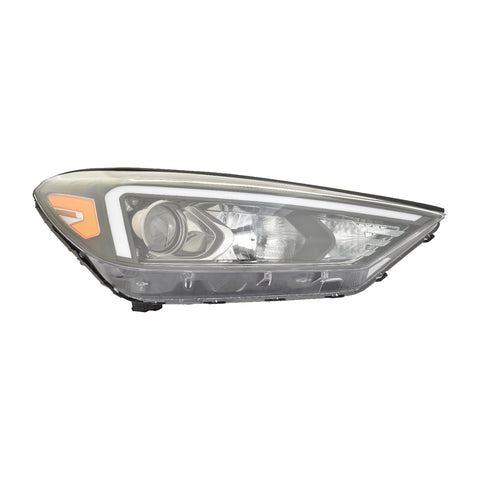 For Hyundai Tucson 2019 20 2021 Headlight w/o LED Position Lamp w/o LOGO HALO Passenger Side CAPA Certified 92102-D3500 HY2503234C