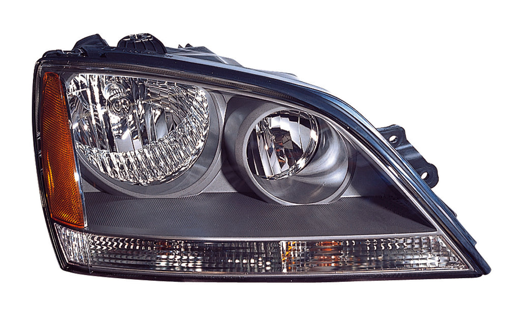 For Kia Sorento 2005 2006 Headlight w/ Sport Pkg Black Passenger Side 92102 3E140 KI2503122