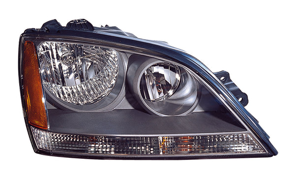 For Kia Sorento 2005 2006 Headlight w/ Sport Pkg Black Passenger Side 92102 3E140 KI2503122