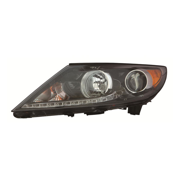 For Kia Sportage 2013 14 15 2016 Headlight LED w/o LED ACCENT LIGHT Driver Side CAPA Certified 92101 3W720 KI2502184C