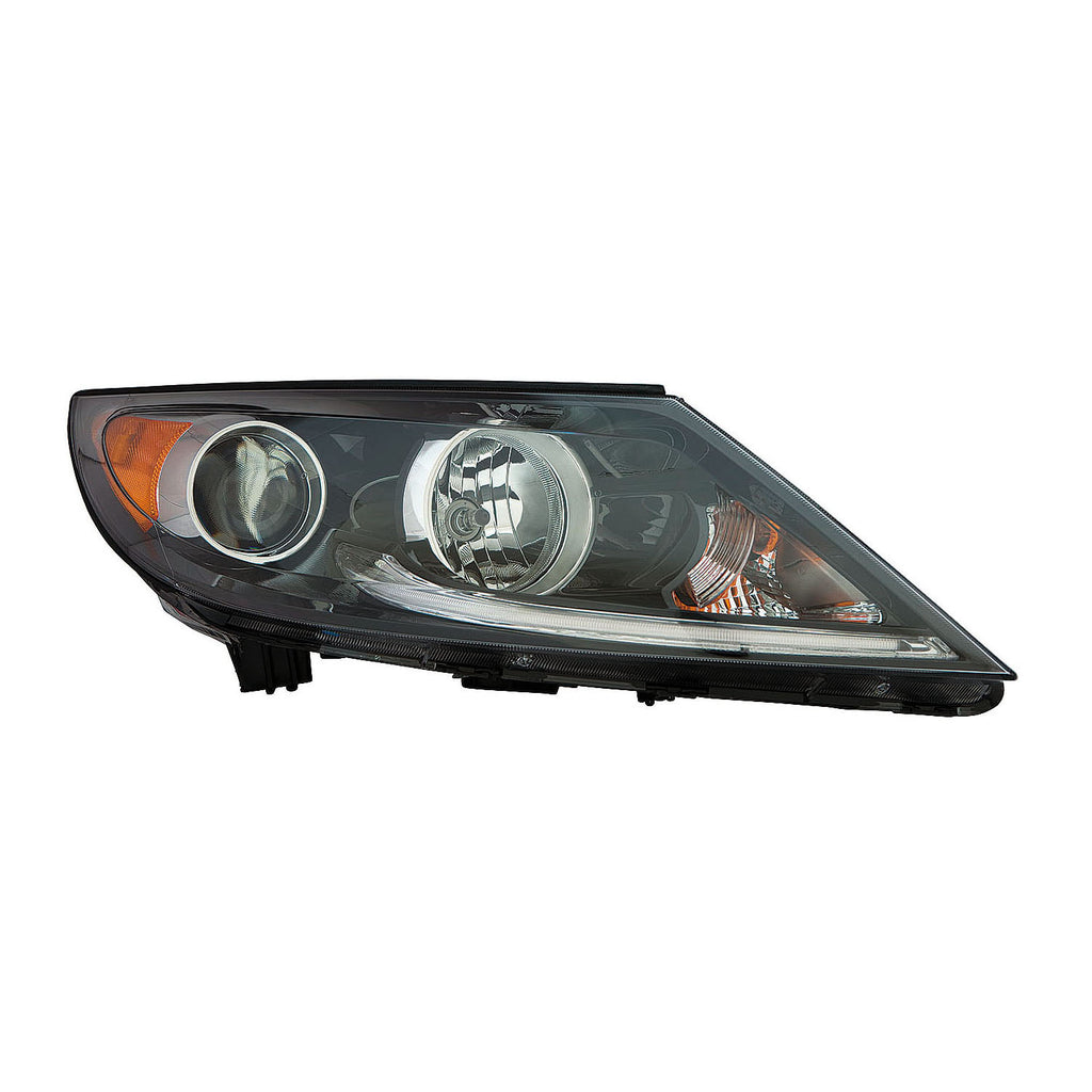 For Kia Sportage 2013 14 15 2016 Headlight w/ LED ACCENT LIGHT Passenger Side 92102 3W710 KI2503177