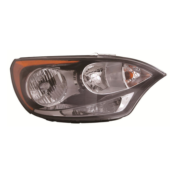 For Kia Rio 5D 2012 13 14 15 16 2017 Headlight Halogen w/o LED Position Lamp Passenger Side CAPA Certified 92102 1W340 KI2503154C