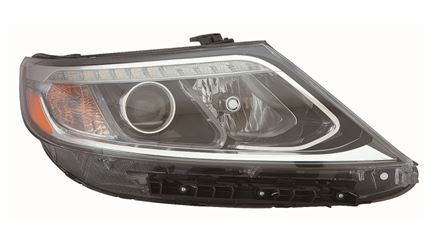 For Kia Sorento 2014 2015 Headlight Halogen w/ LED ACENTS EX.SX w/o ACL Passenger Side CAPA Certified 92102 1U600 KI2503165C
