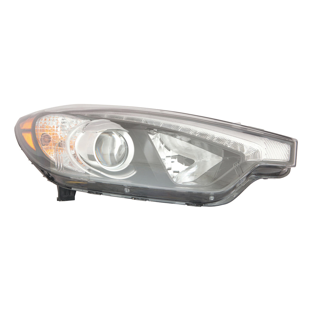 For Kia Forte Sedan/ Koup / 5 2014 TO 10/ 17/ 2014 Headlight Halogen w/ LED Position Lamp Passenger Side CAPA Certified 92102 A7210 KI2503171C