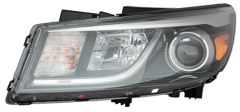 For Kia Sedona 2015 16 17 2018 Headlight Halogen w/ DRL w/ STRING LED EX/ L/ Lexus Driver Side CAPA Certified 92101 A9120 KI2502183C