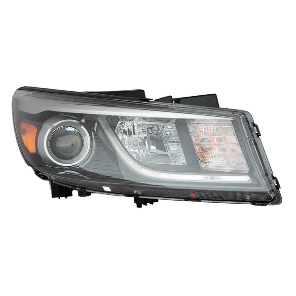 For Kia Sedona 2015 16 17 2018 Headlight Halogen w/ DRL w/ STRING LED EX/ L/ Lexus Passenger Side CAPA Certified 92102 A9120 KI2503183C