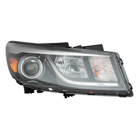 For Kia Sedona 2015 16 17 2018 Headlight Halogen w/ DRL w/ STRING LED EX/ L/ Lexus Passenger Side CAPA Certified 92102 A9120 KI2503183C