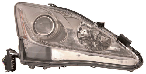 For Lexus IS 250/ 350 2011 12 2013/ IS 250C/ 350C w/ F Sport Pkg 2013 14 2015 Headlight Halogen w/o AUTO LEVEL LampS Passenger Side CAPA Certified 81130-53550 LX2519131C