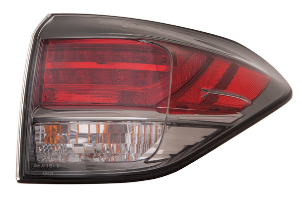 For Lexus RX 350 2013 14 2015/ RX450h 2015 Tail Light Outer CAN Built Passenger Side CAPA Certified 81550-0E090 LX2805112C