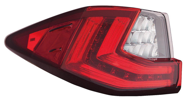 For Lexus RX 350/ 450h 2016 17 18 2019/ RX 350L/ 450L 2018 19 2020 Tail Light Outer Premium CAN Built Driver Side CAPA Certified 81560-0E140 LX2804131C