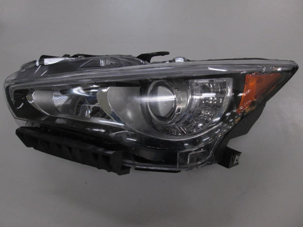 For Infiniti Q50/ Hybrid 2014 15 16 2017 Headlight FULL LED Halogen w/o Adaptive Driver Side CAPA Certified 26060-4HB0B IN2502157C