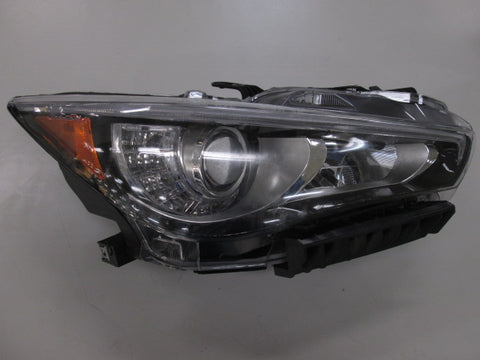 For Infiniti Q50/ Hybrid 2014 15 16 2017 Headlight FULL LED Halogen w/o Adaptive Passenger Side CAPA Certified 26010-4HB0B IN2503157C