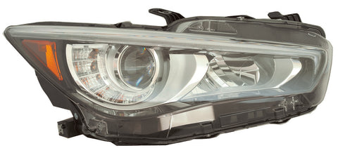 For Infiniti Q50 2018 19 20 21 22 23 2024/ Hybrid 2018 Headlight FULL LED w/o Adaptive Passenger Side CAPA Certified 26010-6HH7A IN2503179C