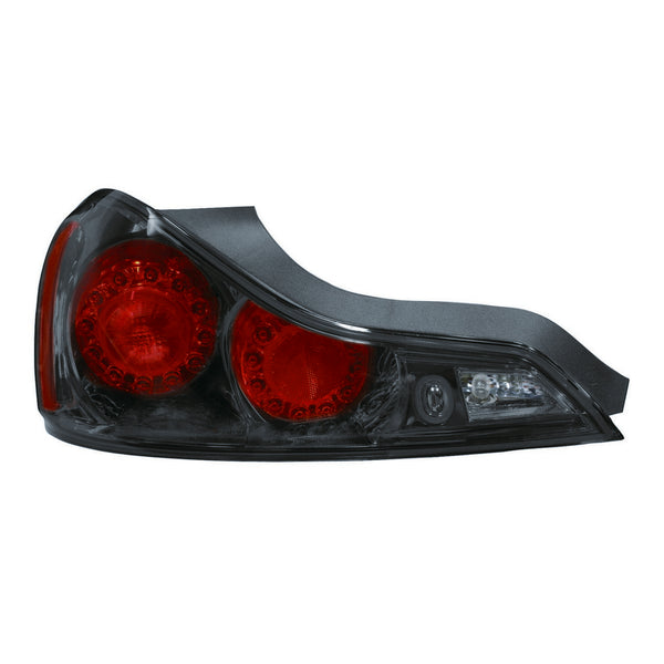 For Infiniti G37 Coupe 2008 09 10 11 12 2013/ Q60 Coupe 2014 2015 Tail Light CLEAR LENS Black Bezel SET  IN2811109