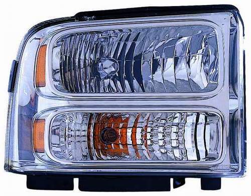 For Ford F-Pickup Super Duty 12/ 7/ 2004 05 06 2007 Headlight w/o H.D.(KENTUCKY PLANT) Chrome Passenger Side 6C3Z 13008 AB FO2503217