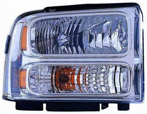 For Ford F-Pickup Super Duty 12/ 7/ 2004 05 06 2007 Headlight w/o H.D.(KENTUCKY PLANT) Chrome Passenger Side 6C3Z 13008 AB FO2503217