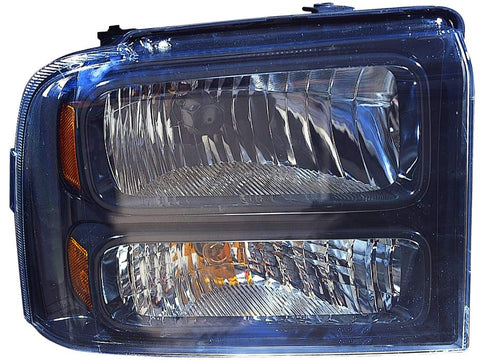 For Ford F-Pickup Super Duty 2005 06 2007 Headlight w/ H.D. Black Passenger Side 6C3Z 13008 CB FO2503224