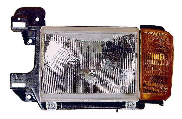 For Ford F-Pickup / Bronco 1987 88 89 90 1991 Headlight Combination. Driver Side w/o Chrome & Black Trim E9TZ 13008 D FO2502104